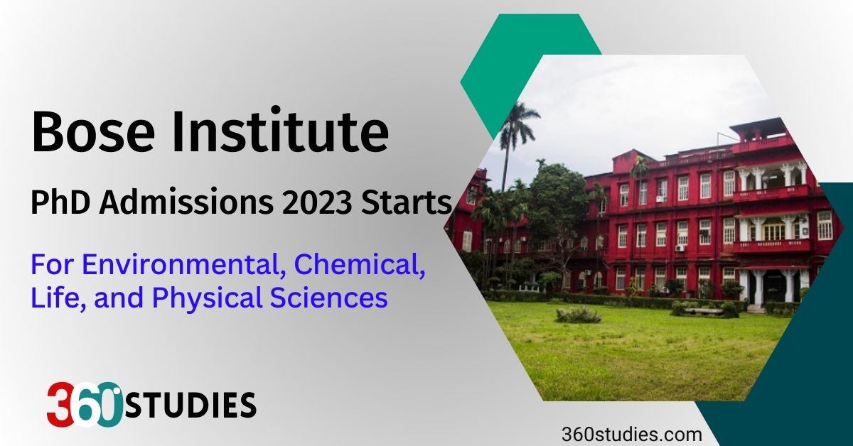 Bose-Institute-PhD-Admission-2023-Apply-Online