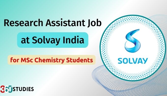 MSc Chemistry Jobs as Research Assistant at Solvay - Apply Online